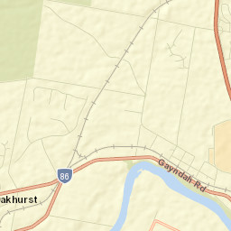 Oakhurst Street Map