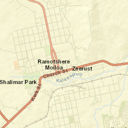 Zeerust Street Map