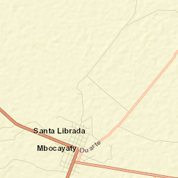 Mbocayaty Street Map