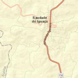 Saudade do Iguaçu Street Map