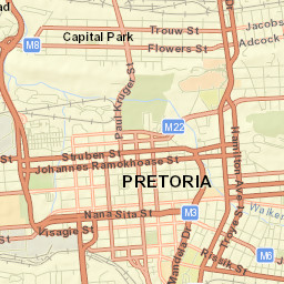 Pretoria Street Map