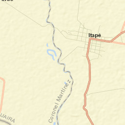 Itapé Street Map