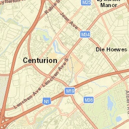 Centurion Street Map