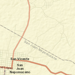 San Juan Nepomuceno Street Map