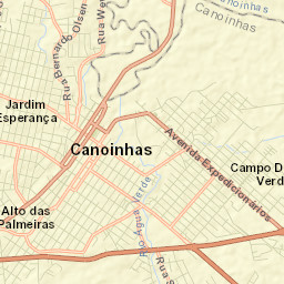 Canoinhas Street Map