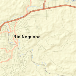 Rio Negrinho Street Map