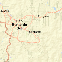 São Bento do Sul Street Map