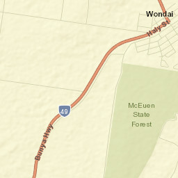 Wondai Street Map