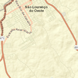 São Lourenço do Oeste Street Map