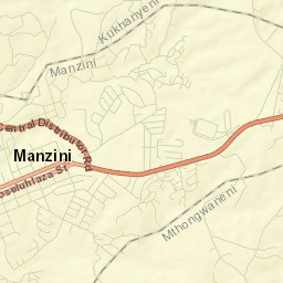 Manzini Street Map