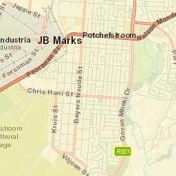 Potchefstroom Street Map