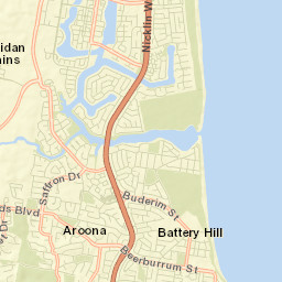 Dicky Beach Street Map