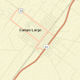 Campo Largo Street Map