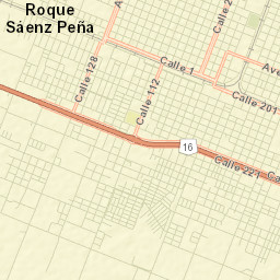 Presidencia Roque Sáenz Peña Street Map