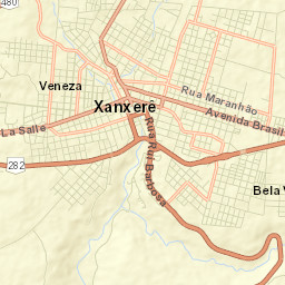 Xanxerê Street Map