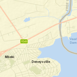 Deneysville Street Map