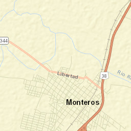 Monteros Street Map