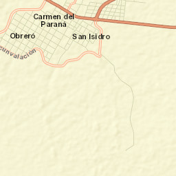 Carmen del Paraná Street Map