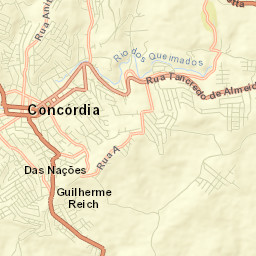 Concórdia Street Map