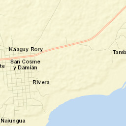 San Cosme y Damián Street Map