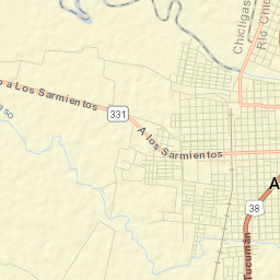 Aguilares Street Map