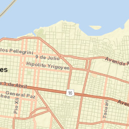 Corrientes Street Map