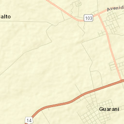 Guaraní Street Map