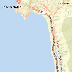 Costeira do Pirajubae Street Map