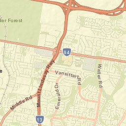 Hillcrest Street Map