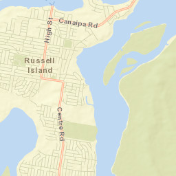 Russell Island Street Map