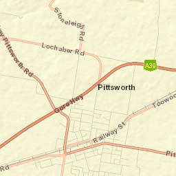 Pittsworth Street Map