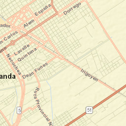 La Banda Street Map