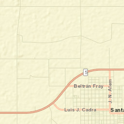 Santa Sylvina Street Map