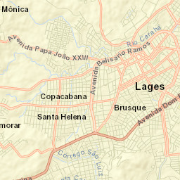 Lages Street Map
