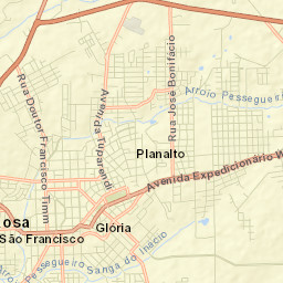 Santa Rosa Street Map
