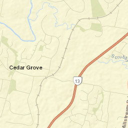 Cedar Grove Street Map