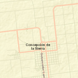 Concepción de la Sierra Street Map