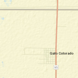 Gato Colorado Street Map