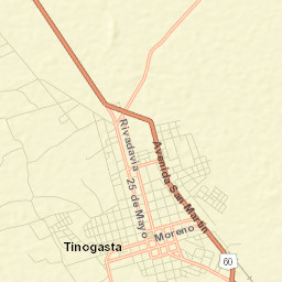 Tinogasta Street Map