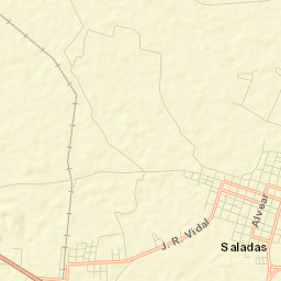 Saladas Street Map