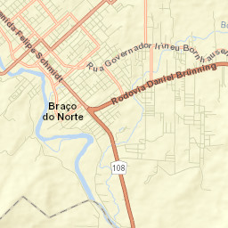 Braço do Norte Street Map