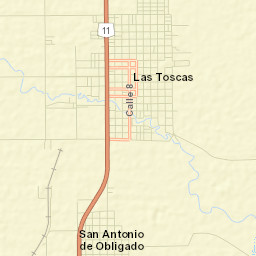 Las Toscas Street Map
