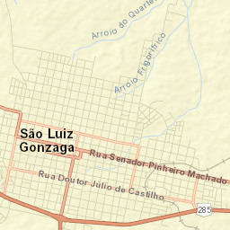 São Luiz Gonzaga Street Map