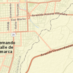 San Fernando del Valle de Catamarca Street Map