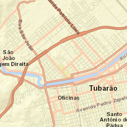 Tubarão Street Map