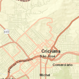 Criciúma Street Map