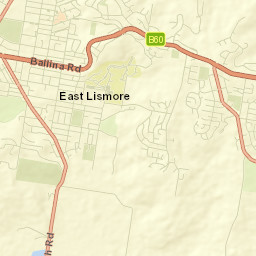 East Lismore Street Map