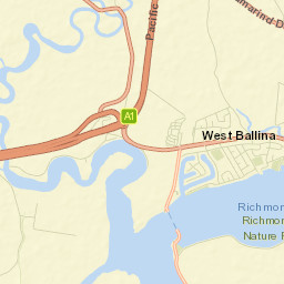 West Ballina Street Map