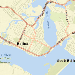 East Ballina Street Map
