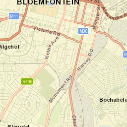 Bloemfontein Street Map